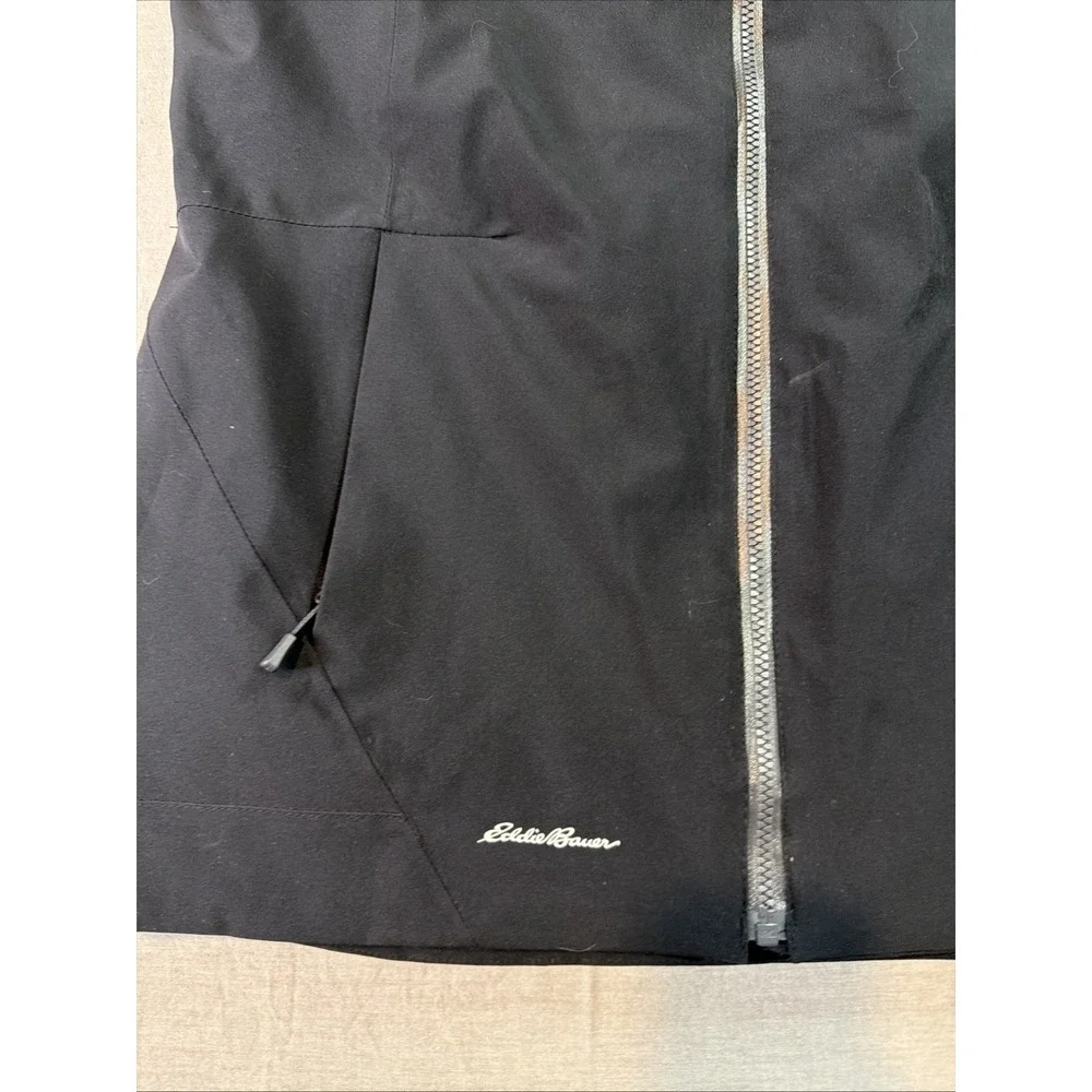 Eddie Bauer Jacket Mens Large Black WeatherEdge Plus 3-in-1 Down Hooded Ski
